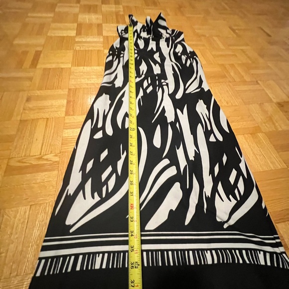 Liz Claiborne Monochrome Abstract Midi Dress - Picture 8 of 10